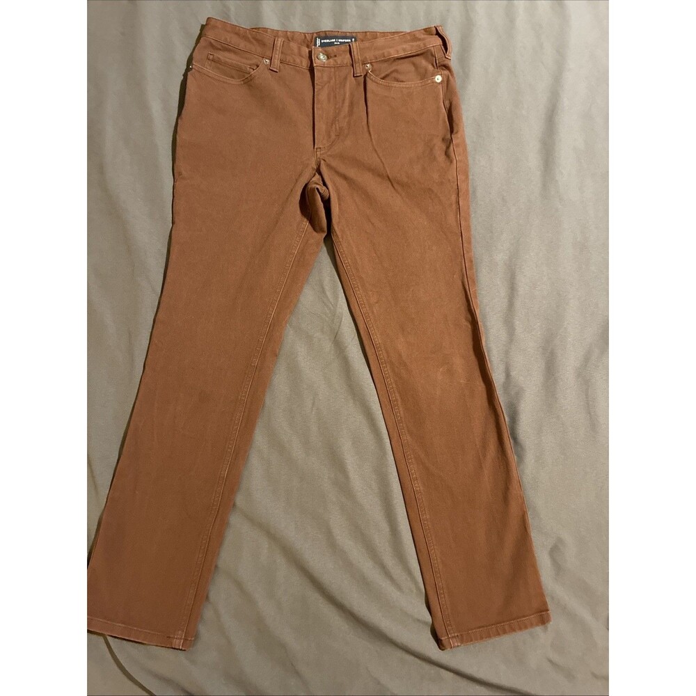 Everlane Uniform Mens Brown 5 Pocket Slim Fit Straight Leg Chino Pants Sz 31x30